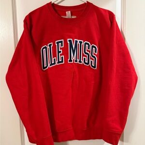 SOLD - Red Ole Miss Authentics Creek sweatshirt size M medium